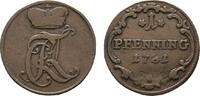 Löwenstein-Wertheim-Rochefort Cu Pfennig Karl Thomas 1735-1789 -