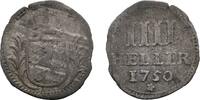 Hessen-Kassel 4 Heller 1750 Friedrich I. 1730-1751 Fast sehr sch&ouml;n 13,00 EUR  zzgl. 3,00 EUR Versand