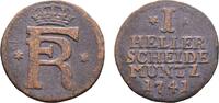 Hessen-Kassel Cu Heller 1741 Friedrich I. 1730-1751 Etwas rauher Schr&ouml;tl... 13,00 EUR  zzgl. 3,00 EUR Versand