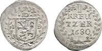 Hessen-Darmstadt Kreuzer 1680 IS Ernst Ludwig 1678-1739 Sehr selten. Seh... 89,00 EUR  zzgl. 3,00 EUR Versand