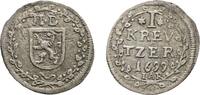 Hessen-Darmstadt Kreuzer 1699 IAR Ernst Ludwig 1678-1739 &Auml;u&szlig;erst selten.... 59,00 EUR  zzgl. 3,00 EUR Versand