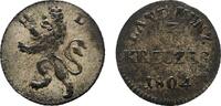 Hessen-Darmstadt 3 Kreuzer 1804 Ludwig X. 1790-1806 Sehr sch&ouml;n + 32,00 EUR  zzgl. 3,00 EUR Versand