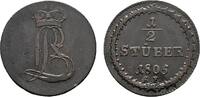 Hessen-Darmstadt Cu 1/2 St&uuml;ber 1805 RF Darmstadt Ludwig X. 1790-1806 Kl.... 18,00 EUR  zzgl. 3,00 EUR Versand