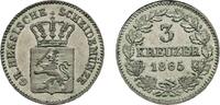 Hessen-Darmstadt 3 Kreuzer 1864 Ludwig III. 1848-1877 Vorz&uuml;glich 27,00 EUR  zzgl. 3,00 EUR Versand