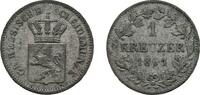 Hessen-Darmstadt Kreuzer 1861 Ludwig III. 1848-1877 Fast sehr sch&ouml;n 4,00 EUR  zzgl. 3,00 EUR Versand