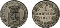 Hessen-Darmstadt Kreuzer 1862 Ludwig III. 1848-1877 Sehr sch&ouml;n 9,00 EUR  zzgl. 3,00 EUR Versand