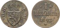 Hessen-Darmstadt Cu Heller 1843 Ludwig II. 1830-1848 Winz. Schr&ouml;tlingsfe... 18,00 EUR  zzgl. 3,00 EUR Versand