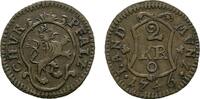 Pfalz, Kurlinie Zeitgen&ouml;ssische F&auml;lschung des 2 Kreuzer 1746 O Mannheim ... 18,00 EUR  zzgl. 3,00 EUR Versand