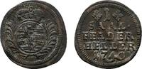Sachsen-Coburg-Saalfeld Cu Heller 1740 Saalfeld Christian Ernst und Fran... 13,00 EUR  zzgl. 3,00 EUR Versand