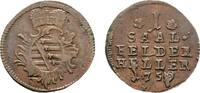 Sachsen-Coburg-Saalfeld Cu Heller 1750 Saalfeld Franz Josias 1745-1764 S... 18,00 EUR  zzgl. 3,00 EUR Versand