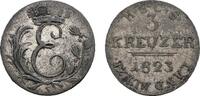 Sachsen-Coburg-Saalfeld 3 Kreuzer 1823 S Ernst 1806-1826 Sehr sch&ouml;n 18,00 EUR  zzgl. 3,00 EUR Versand