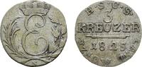 Sachsen-Coburg-Saalfeld 3 Kreuzer 1825 S Ernst 1806-1826 Sehr sch&ouml;n 23,00 EUR  zzgl. 3,00 EUR Versand