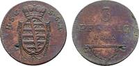 Sachsen-Coburg-Saalfeld Cu 3 Pfennig Ernst 1806-1826 -