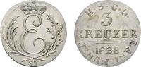 Sachsen-Coburg-Gotha 3 Kreuzer 1828 ST Ernst I. 1826-1844 Sehr sch&ouml;n + 32,00 EUR  zzgl. 3,00 EUR Versand