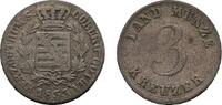 Sachsen-Coburg-Gotha 3 Kreuzer Ernst I. 1826-1844 -