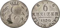 Sachsen-Coburg-Gotha 6 Kreuzer Ernst I. 1826-1844 -