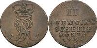 Braunschweig-Calenberg-Hannover Cu 2 Pfennig Georg III. 1760-1820 -