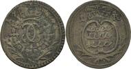 Kreuzer 1744 Stuttgart Württemberg Karl Eugen 1744-1793 Sehr schön