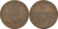 Braunschweig-Calenberg-Hannover Cu 2 Pfennig Georg III. 1760-1820 -
