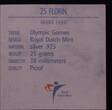 ARUBA , KM# 21 , Silver, 25 Florin, 2000, Proof, Olympics - Catamaran sailboat. Coin in excellent condition!
