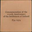 ICELAND , KM# 20 , Silver, 500 Kronur, 1974, Proof, 1100th Anniversary - 1st Settlement - Female and cow. Coin housed in Origina