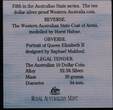 AUSTRALIA, KM# 137 , Silver, 10 Dollars , 1990, Proof, Western Australia. Coin in excellent condition!