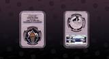LAOS , KM# 63 , Silver, 50 Kip, 1996, Proof, Olympics Sydney - Gymnastics. Multicolored. Seldom seen coin in 50 Kip denomination