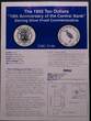 BELIZE, KM# 104 , Silver, 10 Dollars , 1992, Proof, 10th Anniversary of Central Bank - Jabiru stork. Scarce silver proof coin in