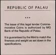 PALAU, KM# 190 , Silver, 5 Dollars, 2006, Proof, Palau Islands Dream. Coin housed in Original Mint capsule! Coin in excellent co