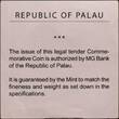 PALAU, KM# 137 , Silver, 5 Dollars, 2008, Proof, Marine Life Protection - Pearl of the Sea. With a real Pearl. Coin housed in Or