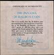 PANAMA, KM# 71 , Silver, 20 Balboas, 1981, Proof, Simon Bolivar, El Libertador. Coin in Original mint capsule! Excellent conditi PP