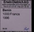 BENIN, KM Unlisted , Silver, 1000 Francs , 1996, Proof, Sir Francis Drake. Multicolored. Coin housed in Original Mint Capsule!
