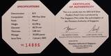 SINGAPORE, KM# 225a , Silver, 10 Dollars, 2003, Proof, Year of the Goat. Coin in excellent condition!