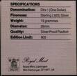 BERMUDA, P2 , Silver, 1 Dollar, 1988, Proof, Sailing boat. Double Thickness. Scarce silver proof piefort! Coin housed in Origina