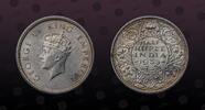 INDIA - British , KM# 549; SW-9.43; Prid.351 , Silver, œ Rupee, 1938(b), Mint Strike, King George VI. Coin in excellent conditio