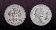 JAMAICA 10 Dollars JAMAICA, KM# 74a , Silver, 10 Dollars , 1977, Proof, Admiral George Rodney. Coin in excellent condition! -
