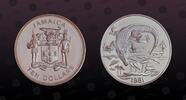 JAMAICA 10 Dollars JAMAICA, KM# 93a , Silver, 10 Dollars, 1981, Proof, American Crocodile. Coin in excellent condition! -