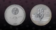 KYRGYZSTAN 10 Som KYRGYZSTAN, KM# 25 , Silver, 10 Som, 2009, Proof, Chyngyz Aytmatov work's - Jamila. Coin in excellent condition! -