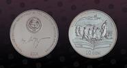 KYRGYZSTAN 10 Som KYRGYZSTAN, KM# 26 , Silver, 10 Som, 2009, Proof, Chyngyz Aytmatov work's - Duishen. Coin in excellent condition! -