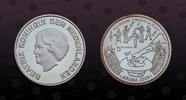 ARUBA , KM# 43 , Silver, 5 Florin, 2009, Proof, Dante at New Years - Dande Bon Ana. Coin housed in Original Mint Capsule! Coi