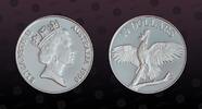 AUSTRALIA, KM P2 , Silver, 10 Dollars , 1990, Proof, Sulpher-crested cockatoo. Silver Piefort. Double Thickness. Weight: 40 gram