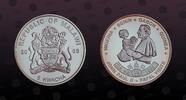 MALAWI 5 Kwacha MALAWI, KM# 98a , Silver, 5 Kwacha, 2005, Proof, John Paul II Visits: Nigeria, Benin, Gabon, Guinea. Very scarce in silver! Coin -