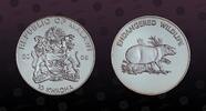 MALAWI 10 Kwacha MALAWI, KM# 83 , Silver Plated Copper-Nickel, 10 Kwacha, 2005, Proof, Endangered Wildlife - Pigmy Hippo. Coin in excellent condi -