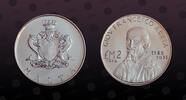 MALTA, KM# 24 , Silver, 2 Pounds, 1974, Mint Strike, Giov. Francesco Abela. Coin in excellent condition!
