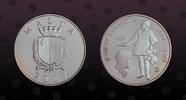 MALTA 5 Liri MALTA, KM# 123 , Silver, 5 Liri, 2007, Proof, Jeande De La Valette. Coin in excellent condition! -