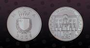 MALTA 10 Euro MALTA, KM# 133 , Silver, 10 Euro, 2009, Proof, La Castellania. Coin housed in Original Mint capsule! Coin in excellent condition -