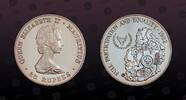 MAURITIUS 25 Rupees MAURITIUS , KM# 49 , Silver, 25 Rupees, 1982, Proof, Subject: I.Y.D.P. Coin in excellent condition! -