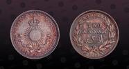 MOMBASA 2 Annas MOMBASA, KM# 2 , Silver, 2 Annas, 1890H, Mint Strike, British Colony. Heaton Mint. Bold strike! Nice toning! Coin in excellent c -