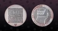 AUSTRIA 100 Schilling AUSTRIA, KM# 2929 , Silver, 100 Schilling , 1976(h) , Proof, Winter Olympics Innsbruck - Ski jump. Shield on Obverse below. Coi -