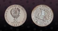 MOZAMBIQUE 50 Meticais MOZAMBIQUE, KM# 106a , Silver, 50 Meticais, 1983, Proof, World Fisheries Conference. Scarce silver proof! Coin in excellent cond -
